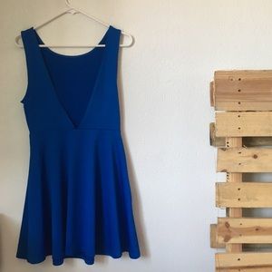 backless skater dress